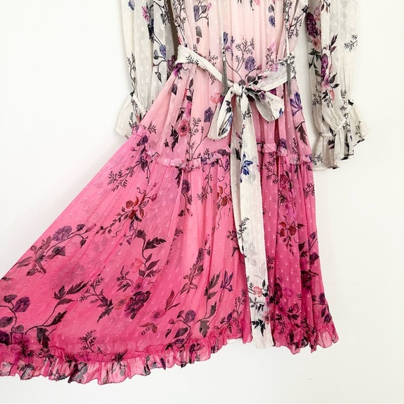 Anthropologie Dip-Dyed Floral Dress - Picture 9 of 16